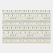 Besneeuwde Kerstbomen Inpakpapier Vel (Voorkant 3)