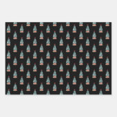 Besneeuwde Kerstboom v2 Inpakpapier Vel (Voorkant 2)