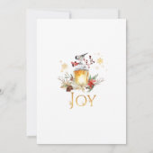 Besneeuwde landelijke dennen en sparren winter huw save the date (Achterkant)