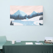 besneeuwde natuur spandoek (Beurs)