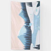 besneeuwde natuur spandoek (Verticaal)