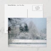 Besneeuwde Ochtend - Ansichtkaart Briefkaart (Voorkant / Achterkant)