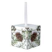 Besneeuwde pijnappel I Winter Natuurfotografie Decoratie (Achter hoekig)