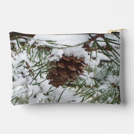 Besneeuwde pijnappel I Winter Natuurfotografie Etui (Achterkant)