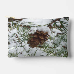 Besneeuwde pijnappel I Winter Natuurfotografie Etui