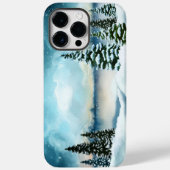 Besneeuwde pijnbomen bij een meer Case-Mate iPhone case (Achterkant)