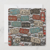 Besneeuwde Route 66 Kentekenplaat Kerstmis (Voorkant)