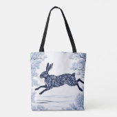 besneeuwde sereniteit tote bag (Achterkant)