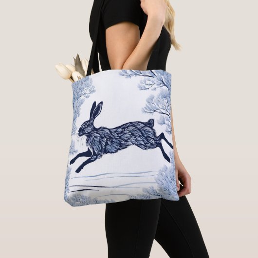 besneeuwde sereniteit tote bag (Dichtbij)