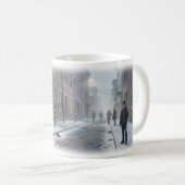 Besneeuwde Straat van Stille Hoop Winter Mok (Voorkant rechts)