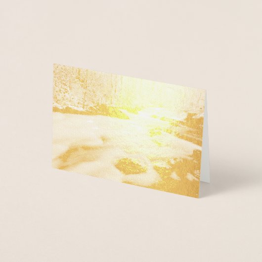 Besneeuwde Stroom in The Smokies Folie Kaarten (Voorkant)