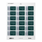 Besneeuwde Takken Etiket (Full Sheet)