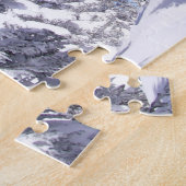 besneeuwde top van de Rocky Mountains Legpuzzel (Zijkant)