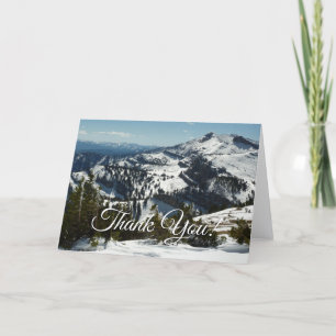 Besneeuwde toppen van Grand Teton-gebergte II Foto Bedankkaart