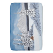 Besneeuwde Winter Badmat (Voorkant Verticaal)