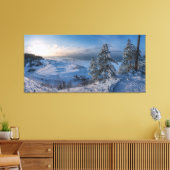 Besneeuwde winter Baltische zeekust Canvas Afdruk (Insitu (Woonkamer))