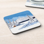 Besneeuwde Winter Bier Onderzetter (Linkerzijde)