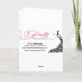 Besneeuwde Winter Dank Je - ijsblauw Bedankkaart (Achterkant)