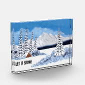 Besneeuwde Winter Fotoblokken (Links)