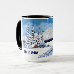 Besneeuwde Winter Groot Mok