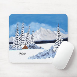 Besneeuwde Winter Muismat