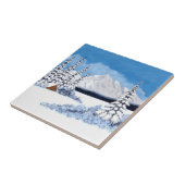 Besneeuwde Winter Tegeltje (Zijkant)