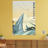 Besneeuwde Winterberg Canvas Afdruk (Insitu (Woonkamer))
