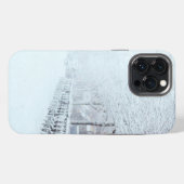 Besneeuwde Winterpad iPhone Hoesje (Achterkant horizontaal)