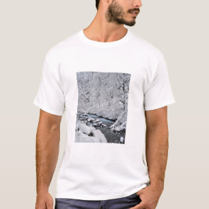 Besneeuwde witte kreek Scenic, Oregon T-shirt