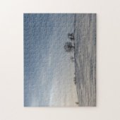 Besneeuws landschap legpuzzel (Verticaal)
