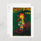 Besnier Chocolate Promotion Poster Briefkaart (Voorkant / Achterkant)