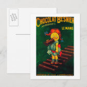 Besnier Chocolate Promotion Poster Briefkaart (Voorkant / Achterkant)