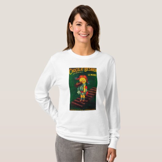 Besnier Chocolate Promotion Poster T-shirt (Voorkant volledig)