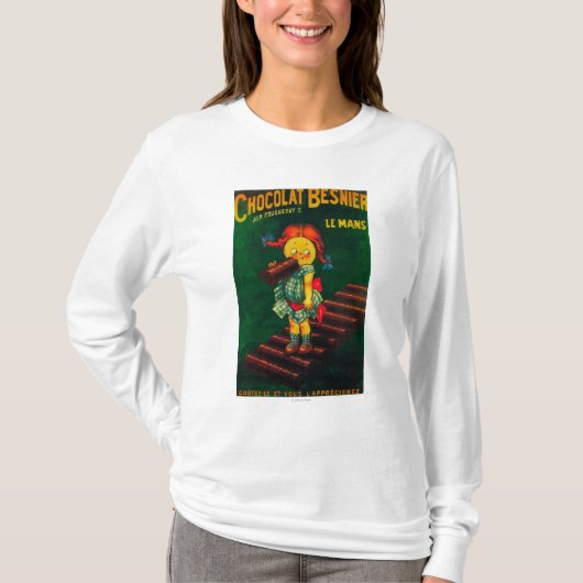 Besnier Chocolate Promotion Poster T-shirt (Voorkant)