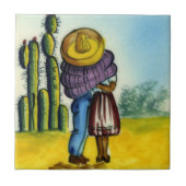 Beso - De  Kus Style Mexican Tile Tegeltje (Voorkant)