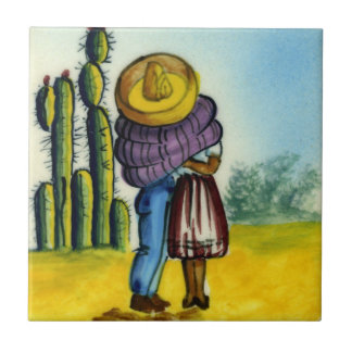 Beso - De Kus Style Mexican Tile Tegeltje
