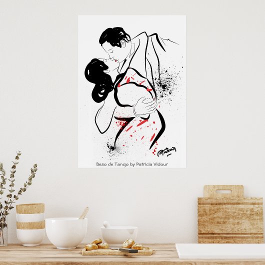 Beso de Tango - Kus of Tango Poster (Keuken)