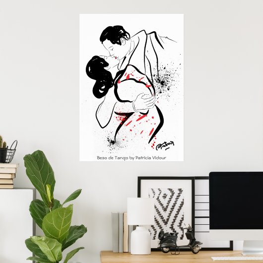 Beso de Tango - Kus of Tango Poster (Thuiskantoor)
