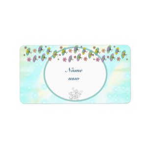 Besondere bezoekenkarte etiket