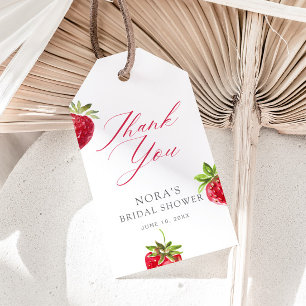 Besotted met Aardbei Bruiloft Cadeaulabel