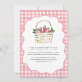 Besotted met Aardbei Bruiloftsfeest Kaart (Achterkant)