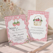 Besotted met Aardbei Bruiloftsfeest Kaart
