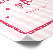 Besotted met aardbei kaarten en cadeaus poster (Hoek)