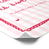 Besotted met aardbei Liefde is zoet Poster (Hoek)