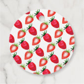 Besotted met aardbeien Bruiloft met aardbeien Bedankjes Labels (Achterkant)