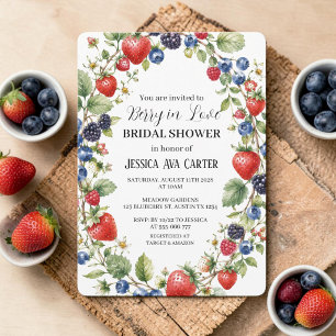 Besotted met bessen Bruidssuikers Blueberry Bruilo Kaart
