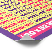 Bespaar $1.000 in één jaar! Gelddoelstellingen Roz Poster (Hoek)