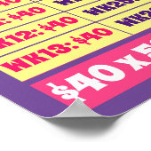 Bespaar $2.000 in één jaar! Gelddoelstellingen Roz Poster (Hoek)