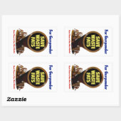 Bespaar afvalvetten ~ Voor buskruit Rechthoekige Sticker (Vel)