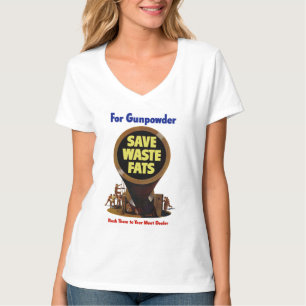 Bespaar afvalvetten ~ Voor buskruit T-shirt